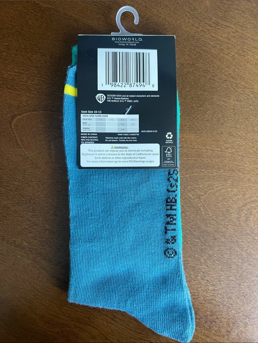 WB Scooby-Doo Crew Socks